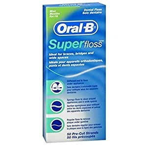 🌟ราคาพิเศษ🌟Oral b ไหมขัดฟัน Superfloss [exp 07/23]