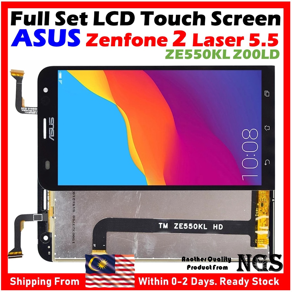 Orl NGS ชุดหน้าจอสัมผัส LCD พร้อมเครื่องมือเปิด สําหรับ ASUS Zenfone 2 Laser 5.5 ZE550KL Z00LD