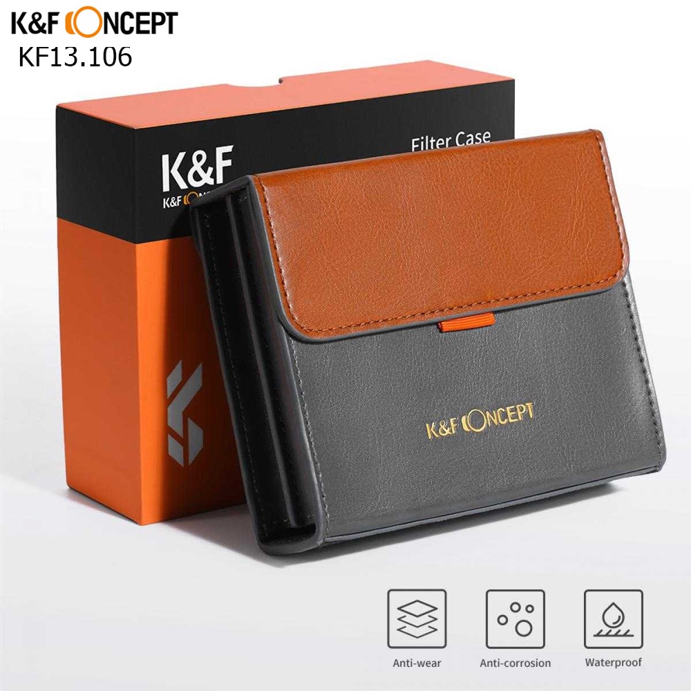 กระเป๋าใส่ฟิวเตอร์ K&F FILTER CASE FOR ROUND OR SQUARE ND CPL 100x100MM.KF13.106