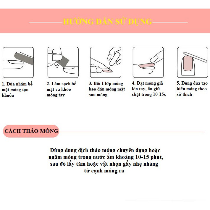 ขายดี! เล็บปลอมแฟชั่นน่ารัก 24 ชิ้น/ถุง - รูปที่ 2