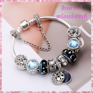 กำไลข้อมือ แพนดอร่า Star and Jade Bangle กำไล ของแท้ 100% ของขวัญสำหรับคนพิเศษ พร้อมส่ง