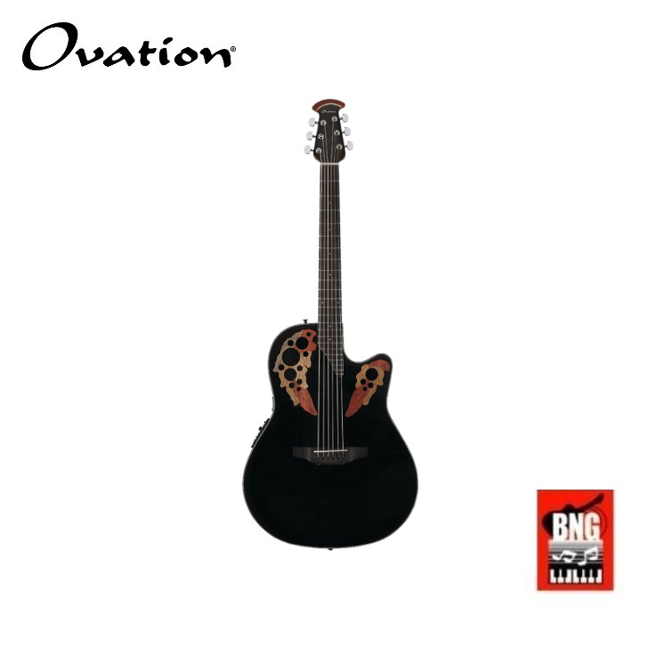 OVATION CE44-5-G กีตาร์โปร่งไฟฟ้าหลังเต่า โอเวชั่น พร้อมกระเป๋า