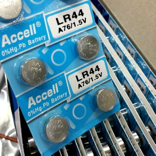 ถ่านกระดุม Accell  LR44(A76) 1.5V