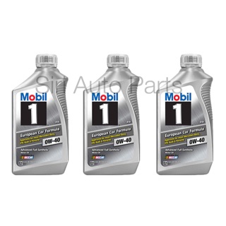 น้ำมันเครื่องสังเคราะห์แท้ Mobil1 0W-40 FS European Car Formula