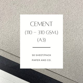 กระดาษ cement กันน้ำได้ (A3) (แพ็คละ 50 แผ่น) (110 - 310 gsm.)