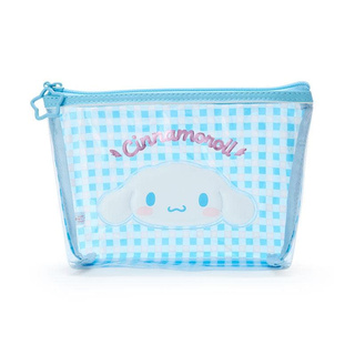 ซองซิบใส่เครื่องเขียน เครื่องสำอางค์ ด้านหน้าใส ลาย Cinnamoroll 22*14*5cm