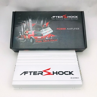 เพาเวอร์แอมป์ติดรถยนต์ดีๆ ราคาถูก AFTER SHOCK รุ่น AS-ALP600.4 CLASS AB 4CH สีขาว เครื่องเสียงติดรถยนต์