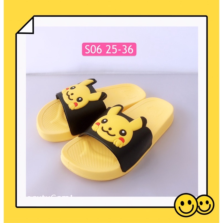 Pikachu Slipper Kids Slipper Boys Girls Cute Beautiful Slipper นุ่มสบาย