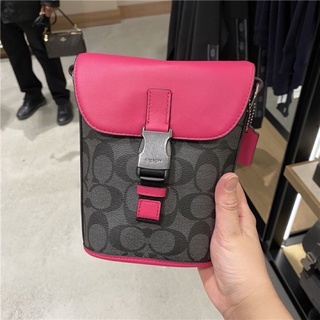 👑ผ่อน0%~แท้100%👑 C3134 กระเป๋าสะพาย TRACK SMALL FLAP CROSSBODY IN COLORBLOCK