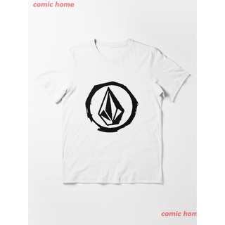 2022 สีดําถนน Volcom เสื้อยืดที่จําเป็น mer