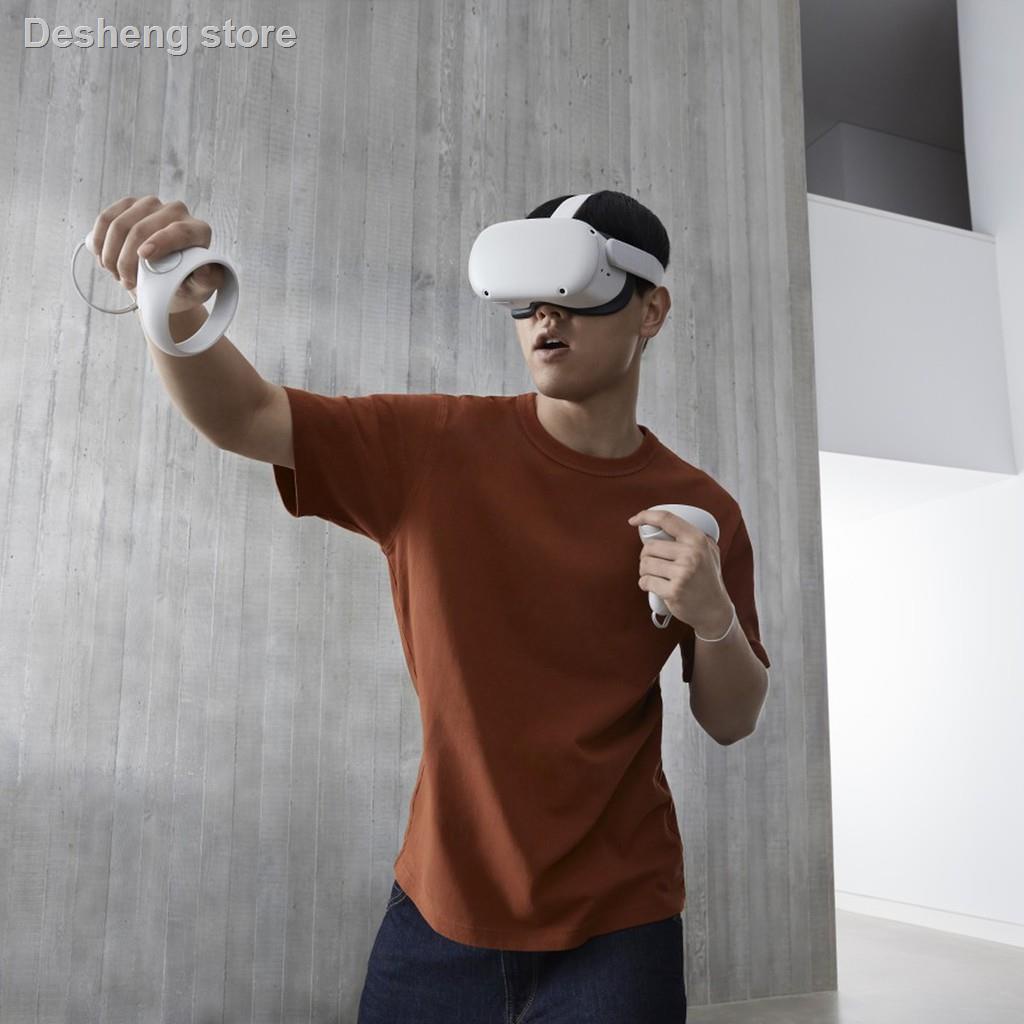การเคลื่อนไหว50%◄✴Oculus Quest 2 gaming headset แว่น VR เชื่อมต่อมือถือ ใช้งานง่าย แสดงผลสูงสุด 90Hz