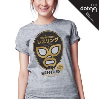 dotdotdot - เสื้อยืดผู้หญิง Concept Design ลาย Wrestling (Grey) [ส่งฟรีไม่มีขั้นต่ำ]otdotdot - เสื้อยืดผู้หญิง Concept D