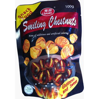 เกาลัดเผามีเปลือก Smiling Chestnuts (ขนาด 1 ซอง 100 กรัม) เนื้อนิ่ม หอมหวานมัน อร่อย