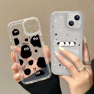 เคสโทรศัพท์มือถือแบบนิ่ม TPU ใส กันรอยเลนส์กล้อง ลายสุนัขน่ารัก สําหรับ Samsung A22 Case A12 A13 A23 A31 A32 A33 A50 A51 A52 A52S 5G A53 A71 A72 A73 S10 Plus S20 FE S21 S22 Ultra