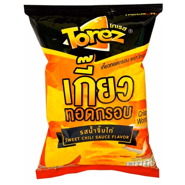 Torez โทเรส เกี๊ยวทอดกรอบ 40g รสน้ำจิ้มไก่ (แพ็ค 12) clearance