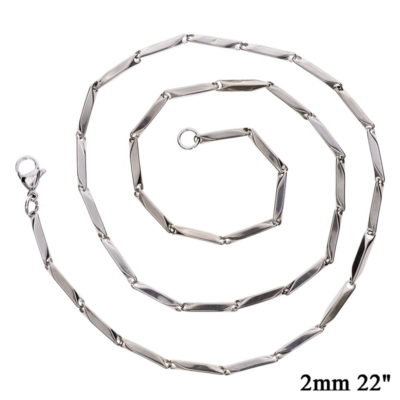 TIMEKEY สร้อยคอ สายโซ่เหล็กไทเทเนียม แฟชั่น สำหรับผู้ชาย