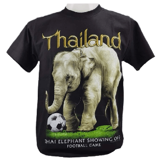 เสื้อยืด ลายช้างNo.728 Souvenir T-shirt Thailand ของฝากต่างชาติ ที่ระลึก เสื้อbigsize เสื้อคนอ้วน เสื้อทีม เสื้อครอบครัว