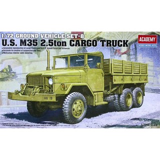 โมเดลบรรทุกทหาร Academy Model 1/72 AC13410 US M35 2.5ton CARGO TRACK