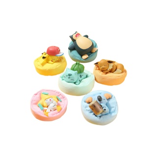 โมเดล โปเกม่อน 6 ตัว แบบเบาะนุ่ม ลิขสิทธิ์แท้ คละแบบ Pokemon figure 6 pcs (10cm sleep）