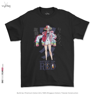 T-shirt  เสื้อยืด พิมพ์ลายอนิเมะ One PIECE RED FILM Uta สําหรับผู้ชาย | เสื้อเชิ้ตภาพยนตร์มังงะ 017FS-5XL