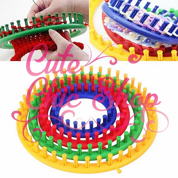 นิตติ้งลูมวงกลมถักหมวก ถักผ้าพันคอ knitting loom มี4ขนาดค่ะ พร้อมส่งค่ะ
