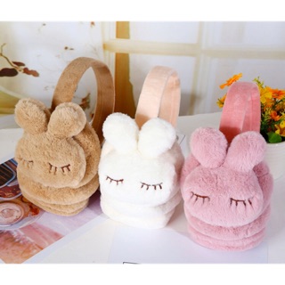 [EM-Bunny พับไม่ได้] Earmuff Bunny ขนปุย🐰 ที่ปิดหูกันหนาว กระต่ายน้อย