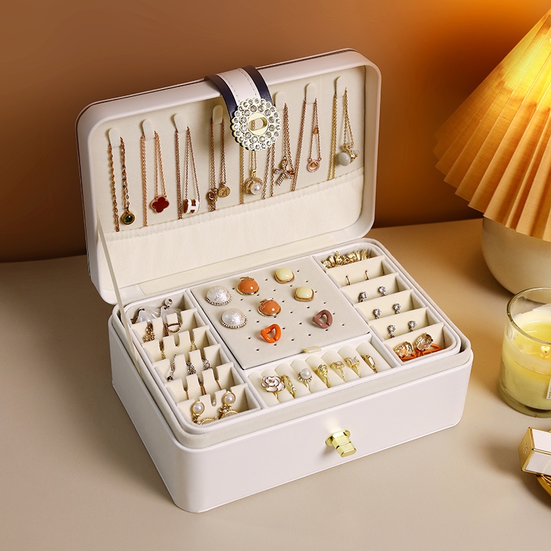 kaman jewelry storage box ear stud earring necklace แหวนกล่อง ...