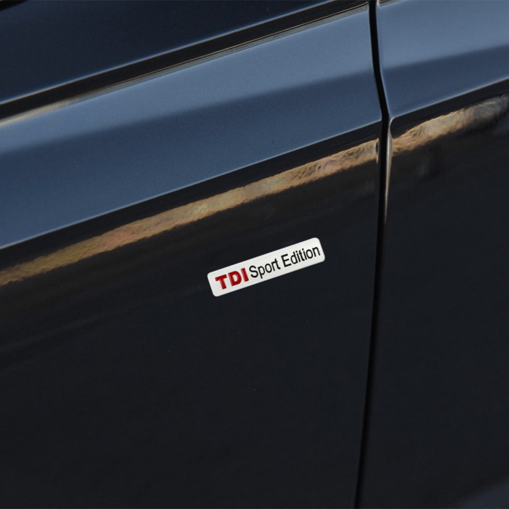 Senzeal 3D Metal TDI SPORT EDITION Car Badge Emblem Sticker Universal ...