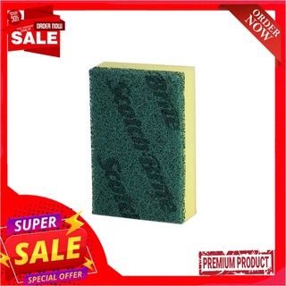 สก๊อตช์-ไบรต์ ฟองน้ำอเนกประสงค์ไร้รอย ขนาด 3x4 นิ้ว แพ็ค 6 ชิ้นScotch Brite Light Duty Scrub Sponge 3x4" x 6 pcs