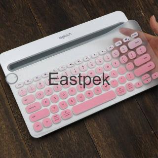 Eastpek แผ่นซิลิโคนครอบคีย์บอร์ดบลูทูธไร้สาย กันฝุ่น สําหรับ Logitech K480