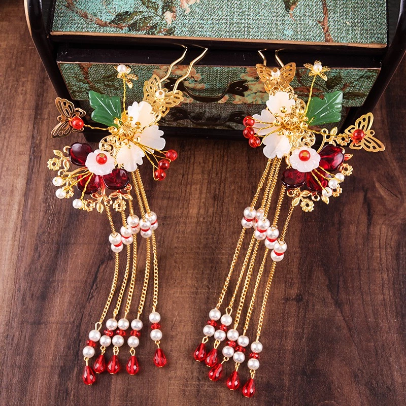 เครื่องประดับศีรษะเจ้าสาว สไตล์จีน Phoenix สำหรับแต่งงาน thumbnail 4