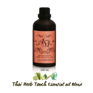 Aroma&amp;More Thai Herb Touch Essential Oil 100% Blend น้ำมันหอมระเหยสูตรผสมพิเศษจากสมุนไพรไทย 100ML