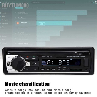 Rhythm000 Hifi เครื่องเล่นเพลง Mp3 บลูทูธ พร้อมอินพุตเสียง Aux