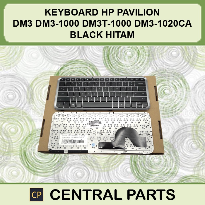 HP PAVILION DM3 DM3-1000 DM3T-1000 DM3-1020CA แป้นพิมพ์สีดํา