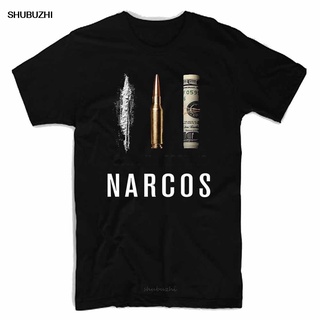 [COD]ขายดี Gildan เสื้อยืด ผ้าฝ้าย 100% พิมพ์ลาย Narcos 100% สําหรับผู้ชายS-5XL