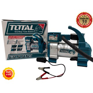 ปั๊มลมมินิแบบพกพา 12V. 140PSI TOTAL รุ่น TTAC1406 #0304