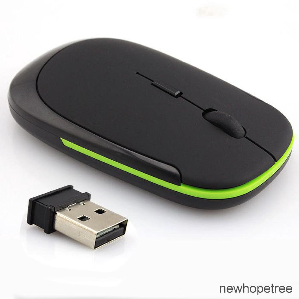 NHTH Ultra-Slim 2.4GHz Wireless Mouse Mini USB Optisch 2.4G für Laptop PC