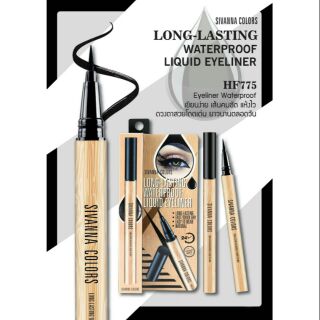 New อายไลน์เนอร์กันน้ำ Sivanna Colors Long-Lasting Waterproof Liquid Eyeliner (HF775)