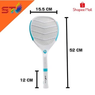 ST ไม้ตียุง ไม้ช๊อตยุง ไม้ตียุงไฟฟ้า คุณภาพสูง และ แบบมีไฟฉายในตัว 2 in 1 LED Electric ที่ช็อตยุง รุ่น ST710