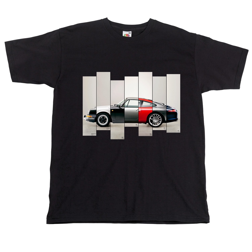เสื้อยืด Porsche 911 Evolution Of 911 เสื้อยืด Porsche