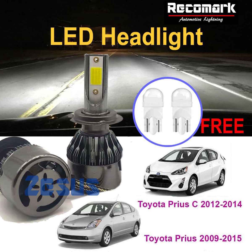 หลอดไฟหน้า LED 6000K H11 12v สําหรับ Toyota Prius C 2012-2014 และ Toyota Prius 2009-2015 2 ชิ้น