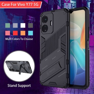 เคสโทรศัพท์มือถือ PC TPU กันกระแทก สําหรับ VIVO V25 V25e V25 Pro Y02S Y35 4G Y77 5G 4G 2022