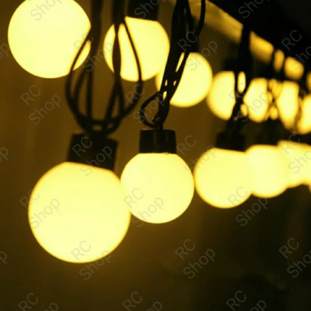 ไฟปิงปอง LED ไฟประดับ / ไฟตกแต่ง(ลูกใหญ่) ความยาว 4.5-5 เมตร 20 ดวงไฟ (เสียบปลั๊กไฟบ้านใช้งานได้เลย)