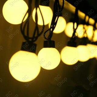 ไฟปิงปอง LED ไฟประดับ / ไฟตกแต่ง(ลูกใหญ่) ความยาว 4.5-5 เมตร 20 ดวงไฟ (เสียบปลั๊กไฟบ้านใช้งานได้เลย)