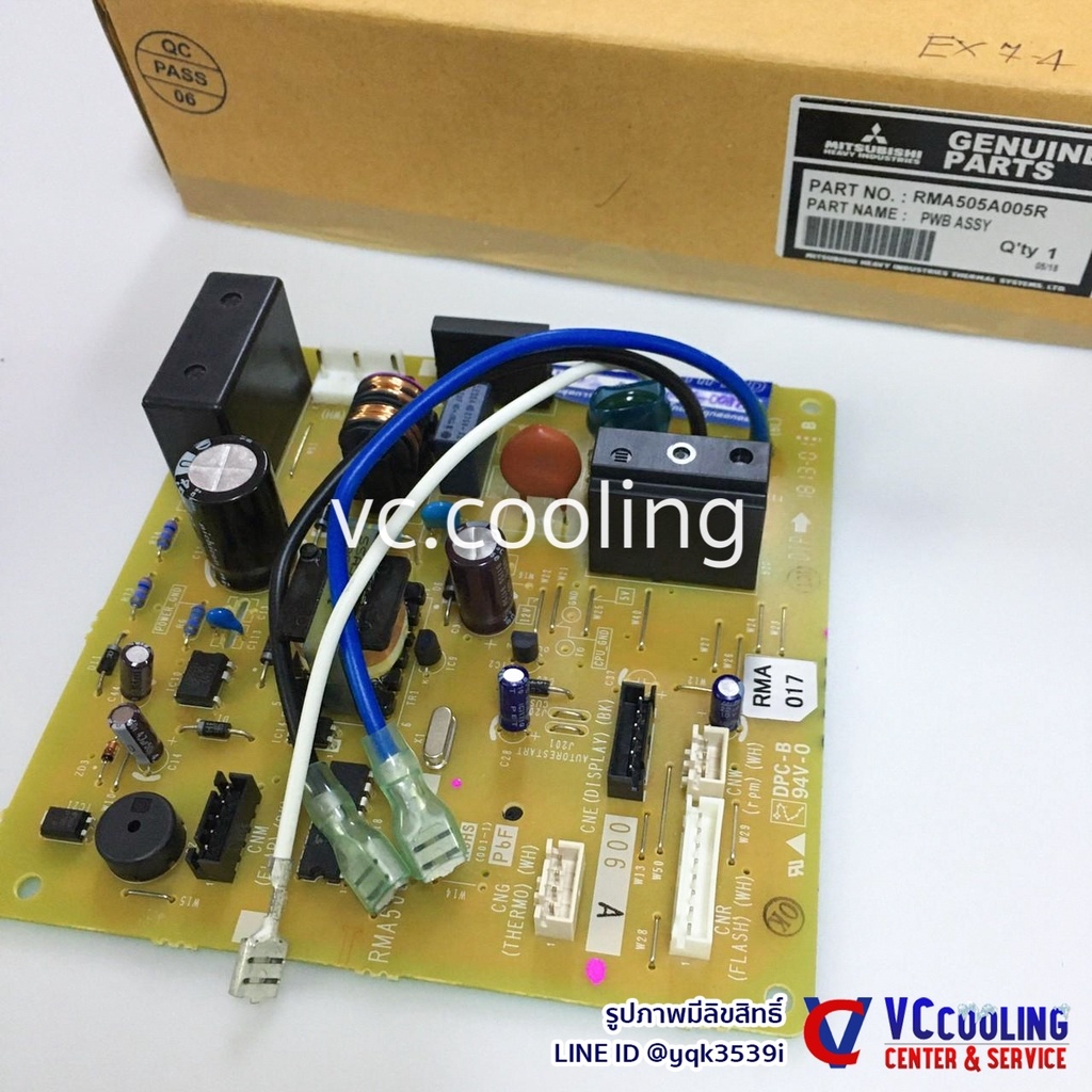 Mitsubishi Heavy Duty -  แผงคอนโทรลคอยเย็น มิตซู เฮฟวี่ รุ่นแอร์  SRK13CVV-W1  พาท  RMA505A005R (พรีออเดอร์ทักแชท)