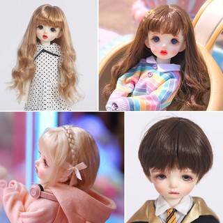 【วิกผมตุ๊กตา】 Dw009 (ตัวแทนจําหน่าย) วิกผมตุ๊กตา 1/6BJD