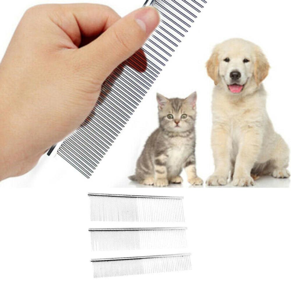 Deshedding Brush Cat Pet Dog Cat Double Side Metal Row Teeth Brush ...