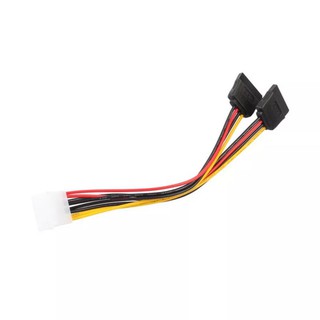 4Pin IDE Molex ถึง 2 ATA SATA Power Supply Y Splitter สาย Aug9 Professional ราคาโรงงาน DROP การจัดส่ง