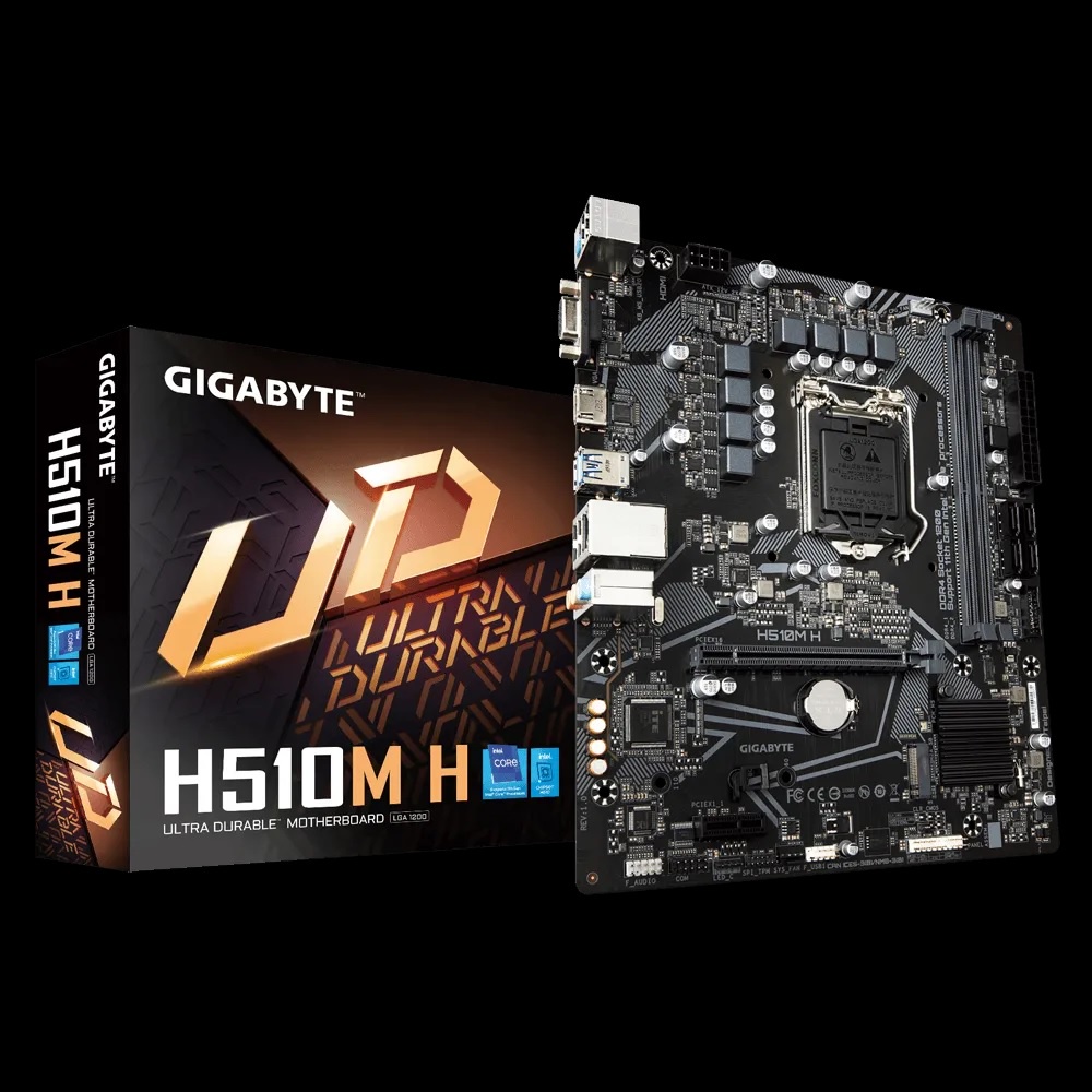 GIGABYTE Intel H510M เมนบอร์ดสําหรับเล่นเกมที่ทนทานเป็นพิเศษ H510M H