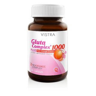 Vistra Gluta Complex 1000 plus red Orange Extract 30 Tablets